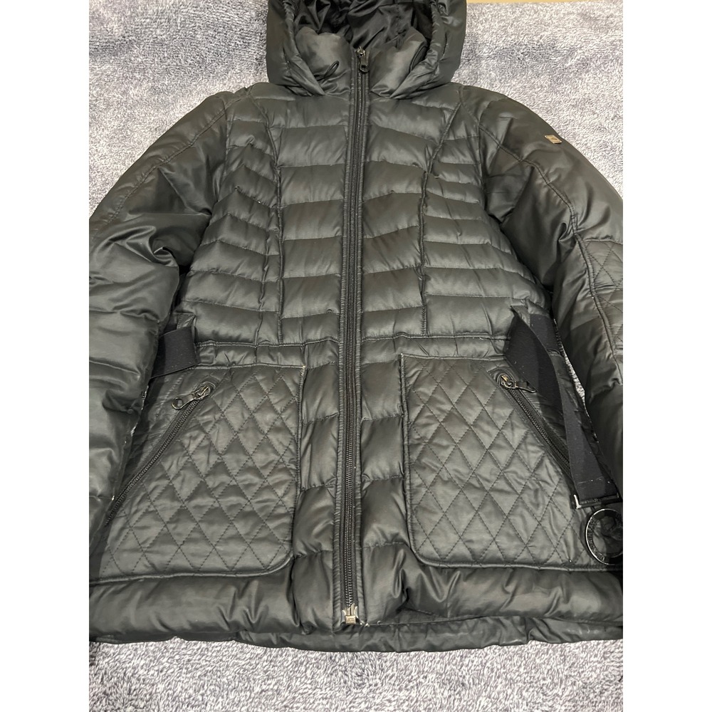 The North Face Womens 600 Down Puffer Jacket Black Quilted Hooded Small S/P - Picture 7 of 16